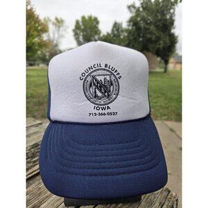 Vtg Council‎ Bluffs IA Snapback Foam Hat Ball Cap Nat'l Coop refinery Assc NCRA